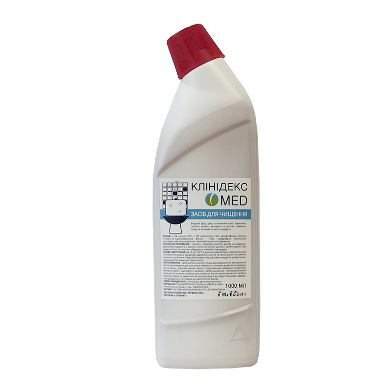 Рідкий засіб для чищення унітазів КЛІНІДЕКС MED